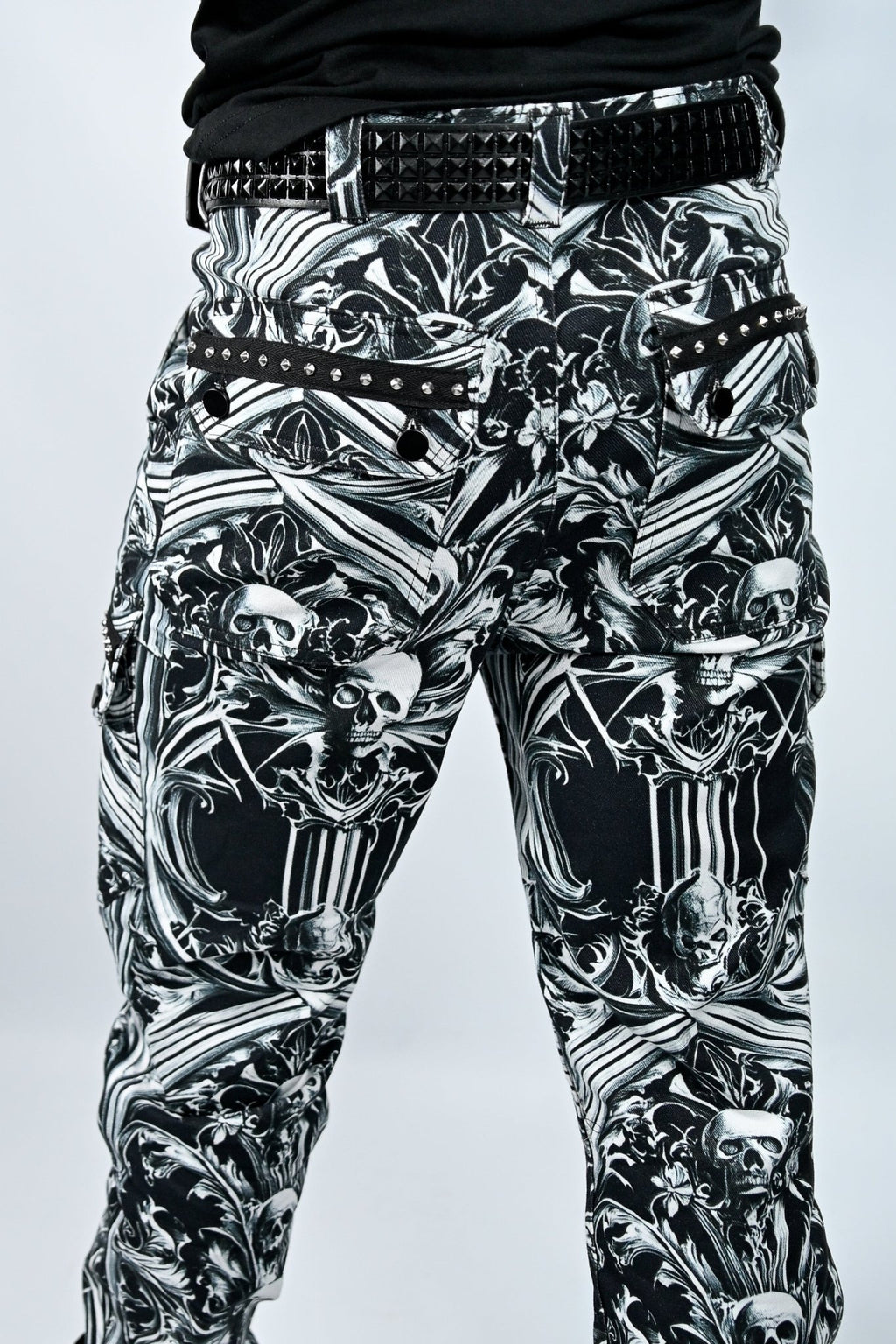 Gothic Skull Cargo Jeans - Angel's House of Design Co.