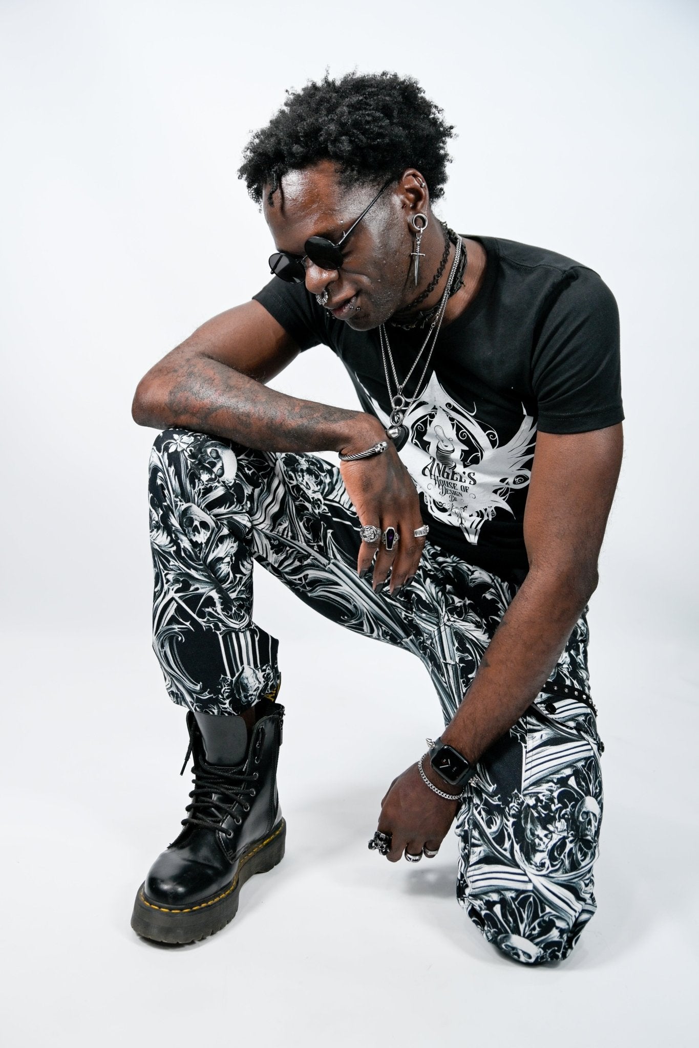 Gothic Skull Cargo Jeans - Angel's House of Design Co.