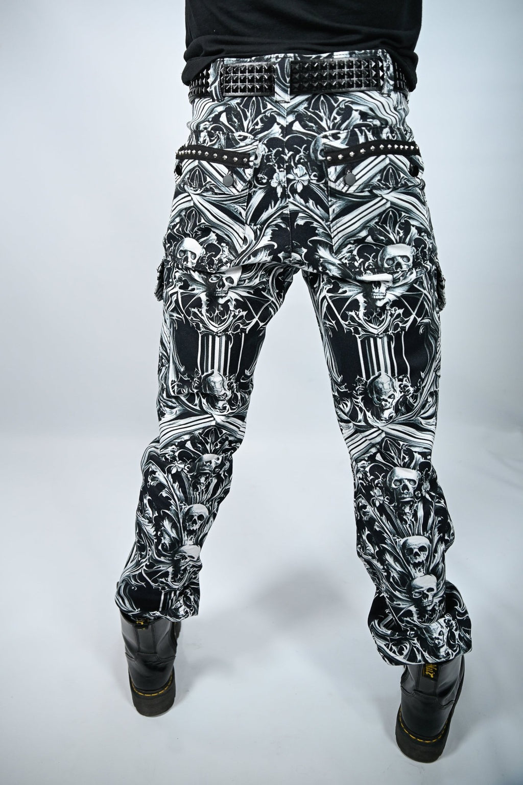 Gothic Skull Cargo Jeans - Angel's House of Design Co.