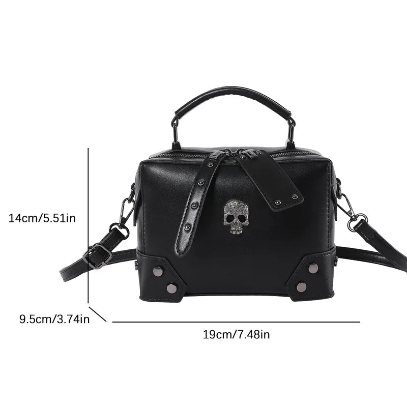 Gothic Skull Crossbody Purse - Angel's House of Design Co.