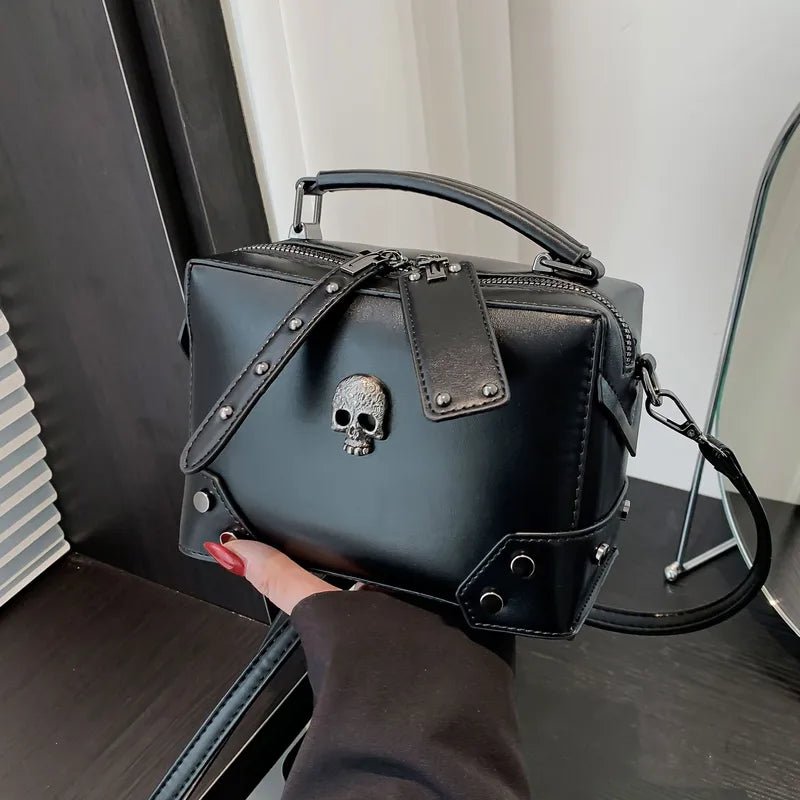Gothic Skull Crossbody Purse - Angel's House of Design Co.