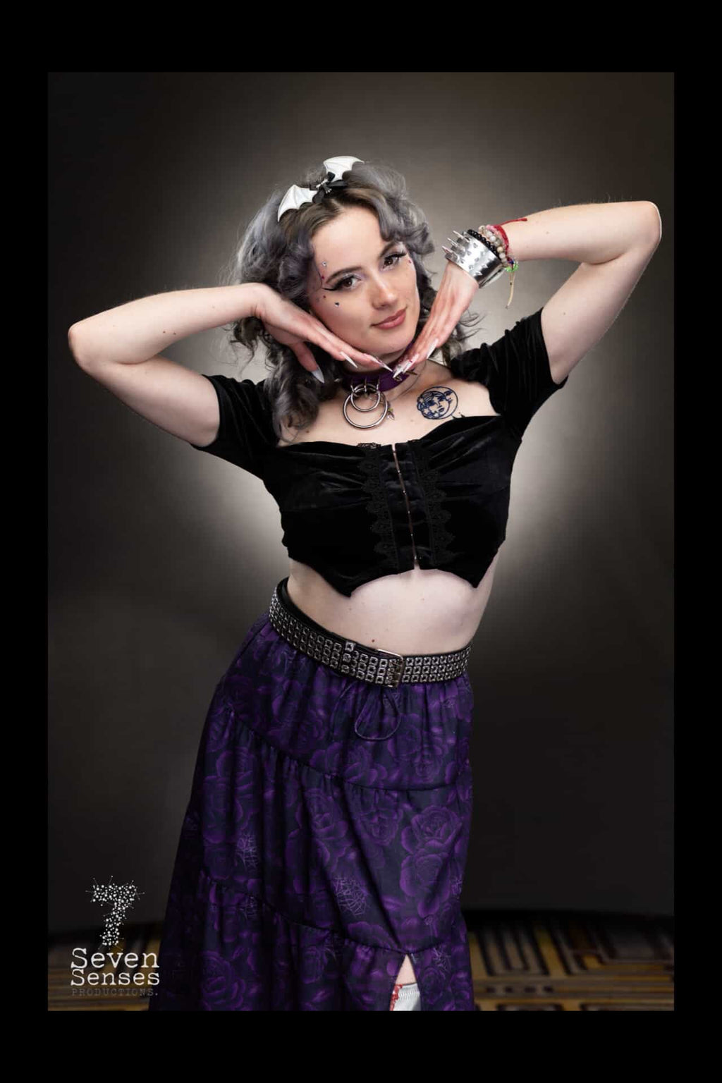 Gothic Velvet Crop - Angel's House of Design Co.