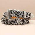 Gray Leopard Blintz Belt - Angel's House of Design Co.