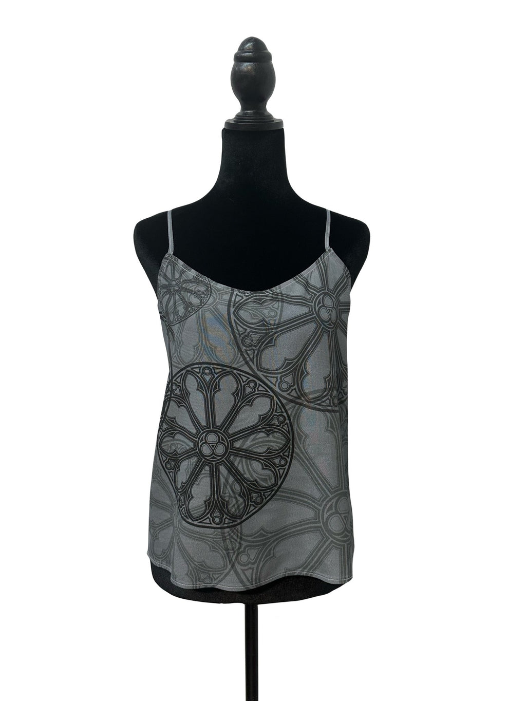 Gray Rose Window Camisole - Angel's House of Design Co.