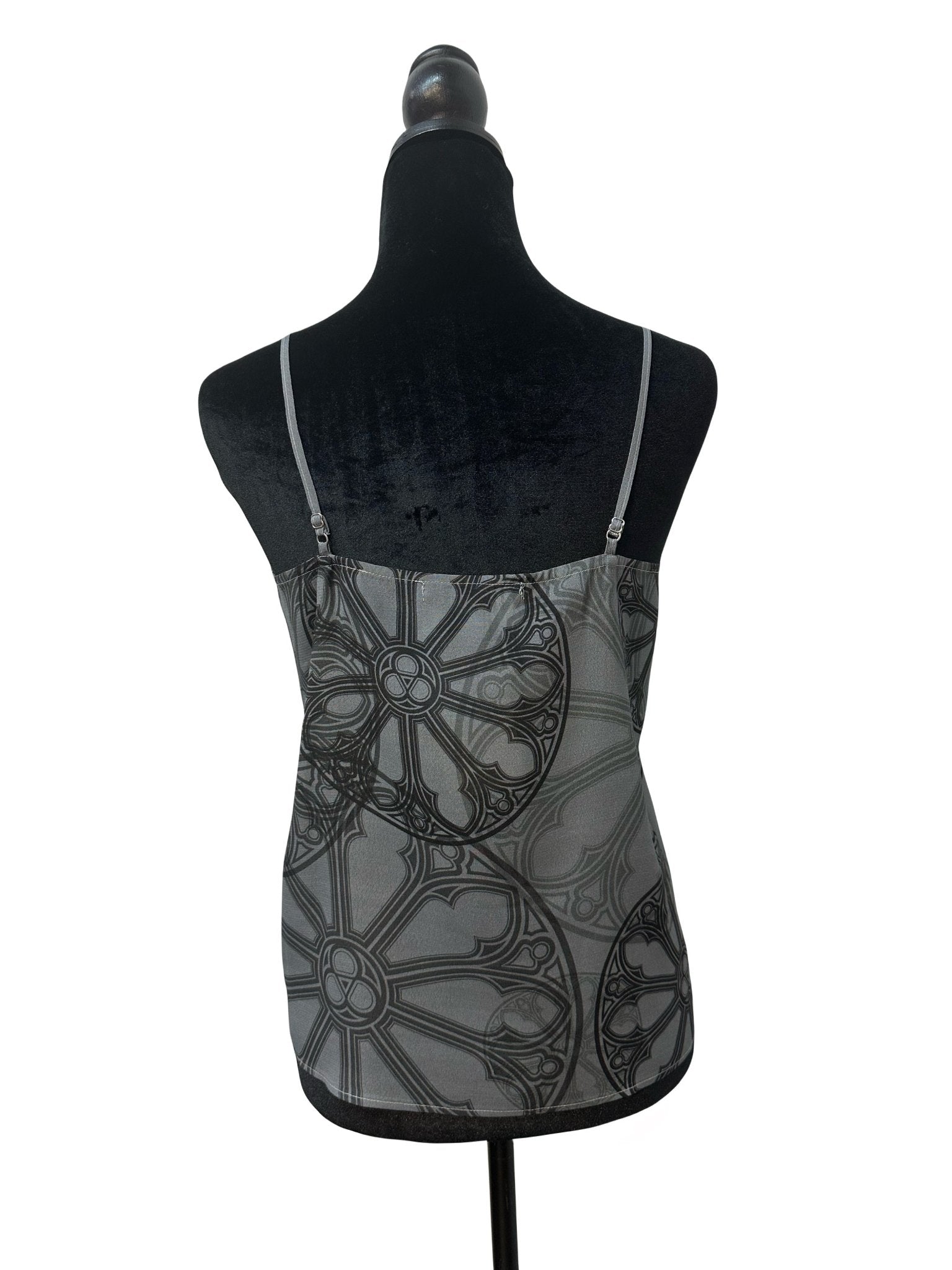 Gray Rose Window Camisole - Angel's House of Design Co.