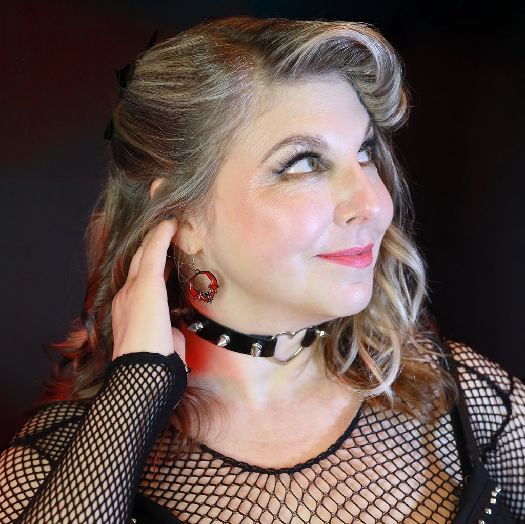 Heart Choker with Spikes - Angel's House of Design Co.