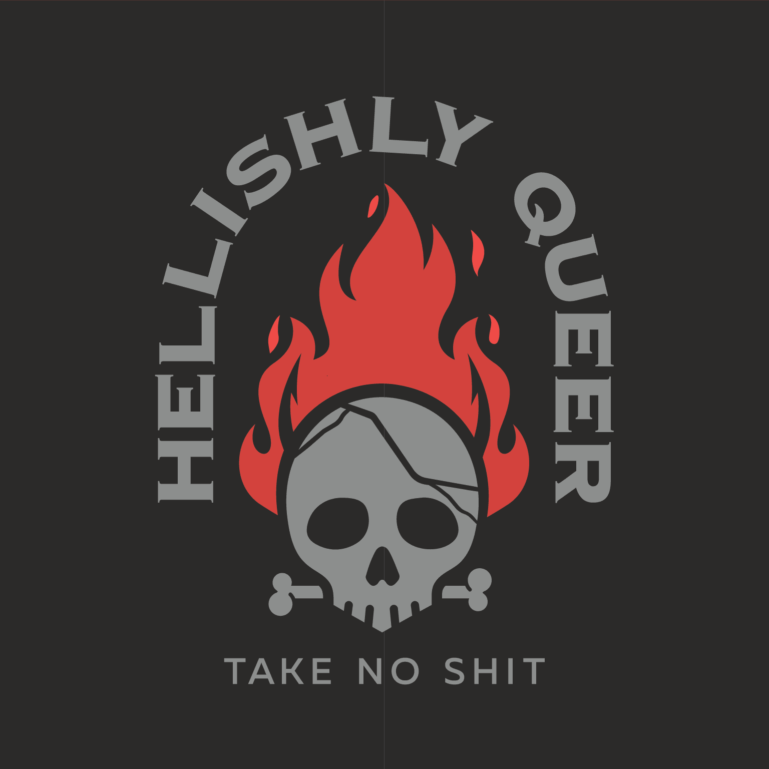 Hellishly Queer Crew Socks - Angel's House of Design Co.