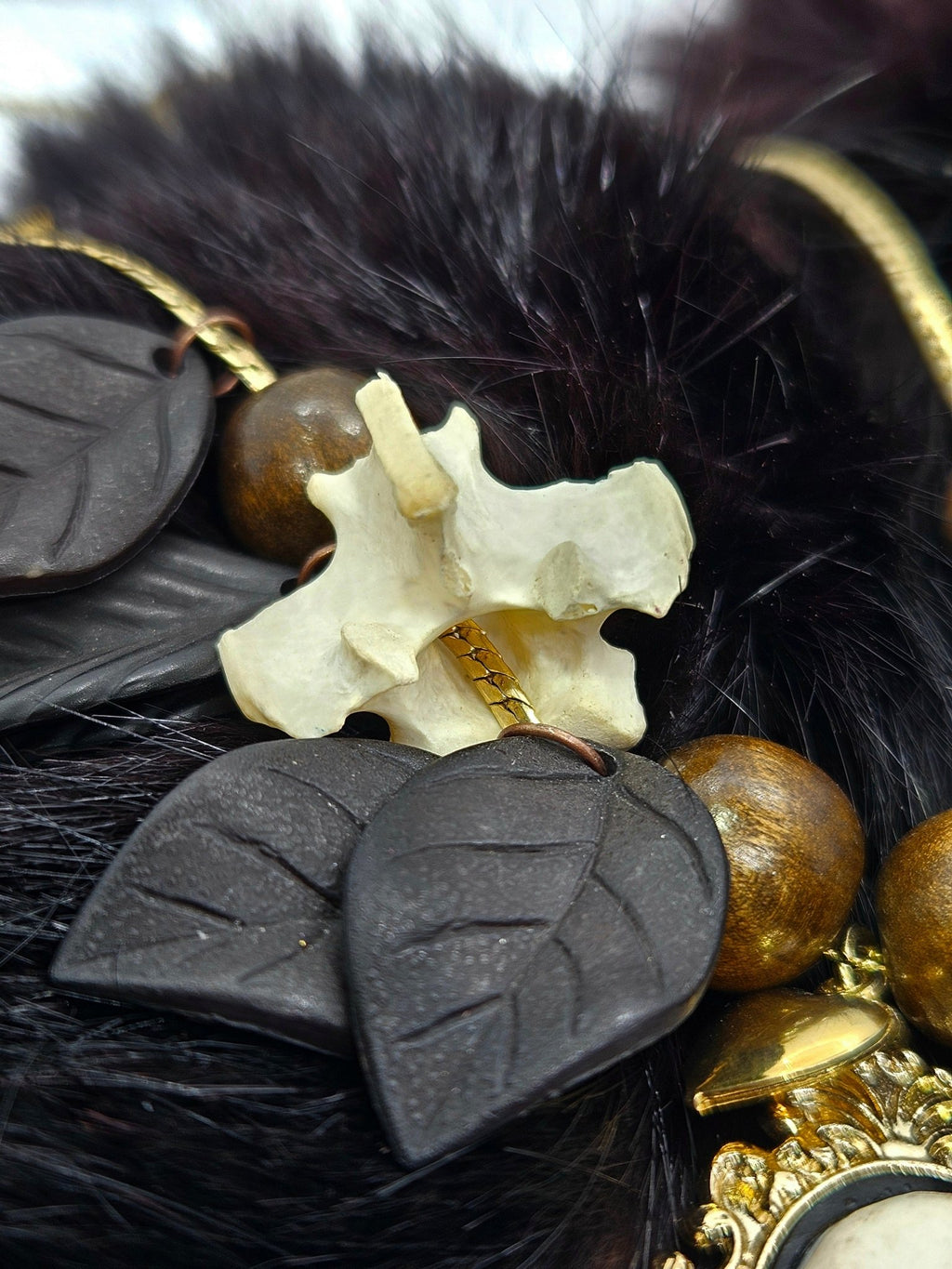Hex & Bone Skull Cameo Necklace by Boneafide Arts - Angel's House of Design Co.