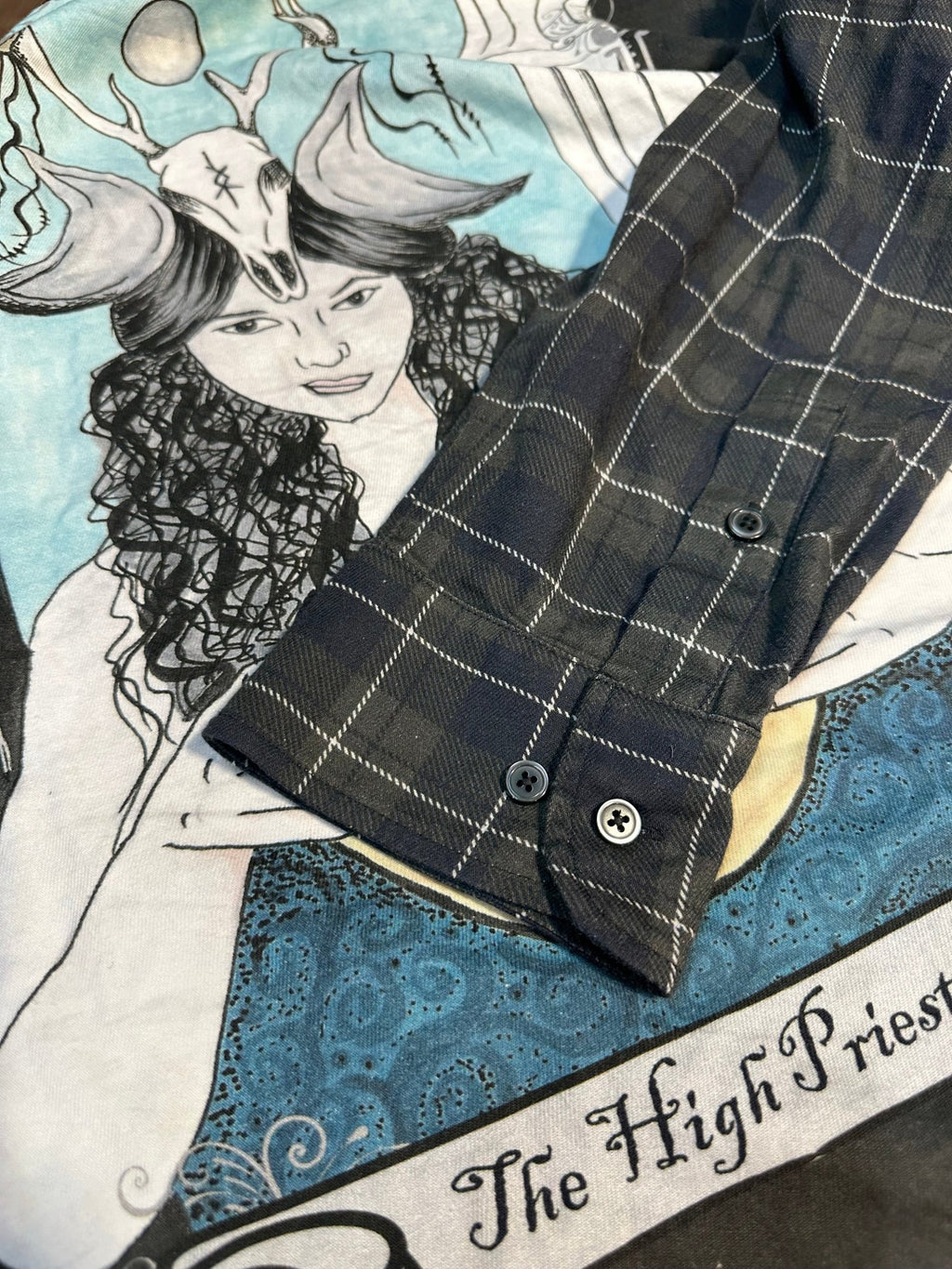High Priestess Flannel (original art) - Angel's House of Design Co.