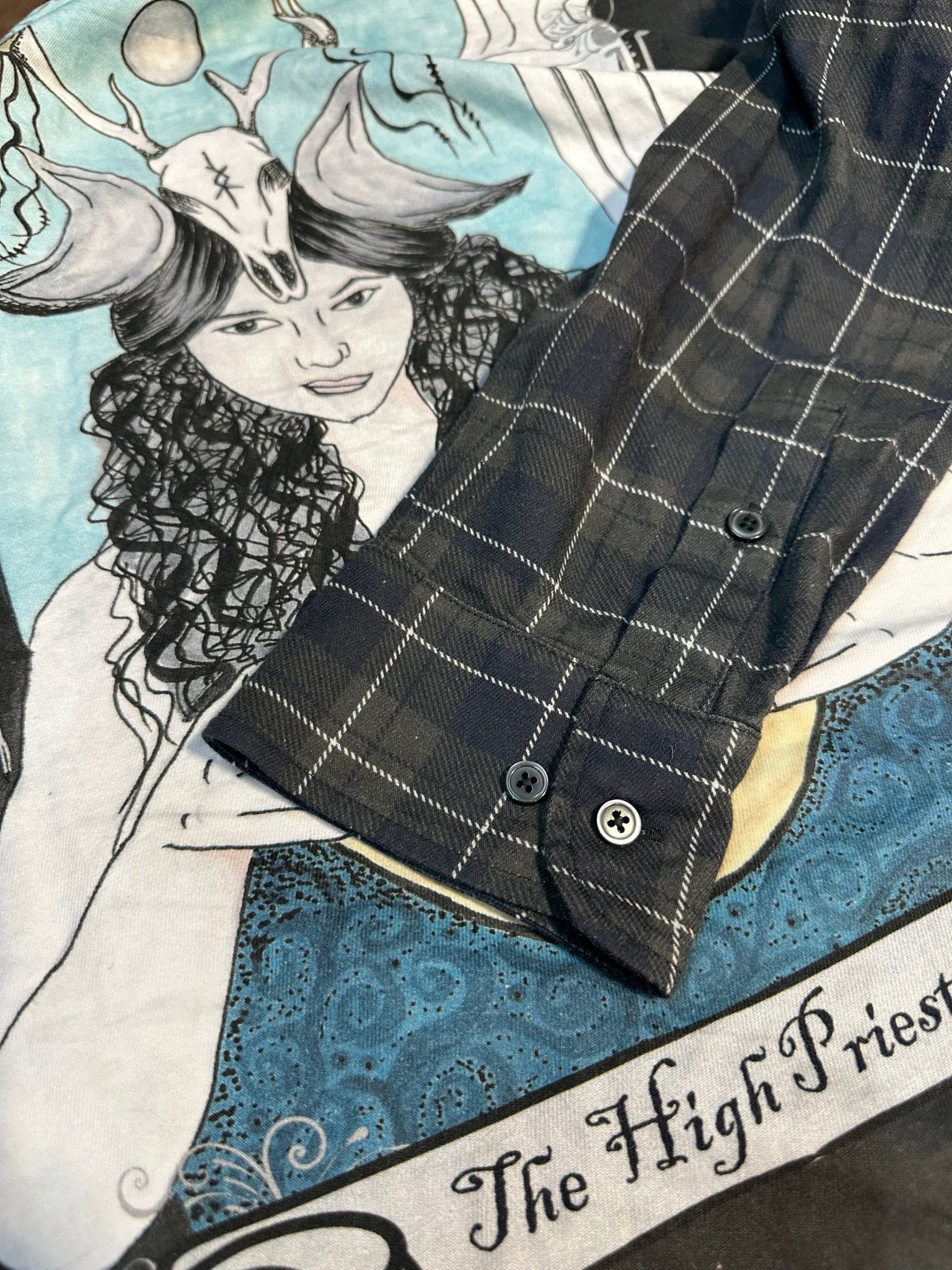 High Priestess Flannel (original art) - Angel's House of Design Co.
