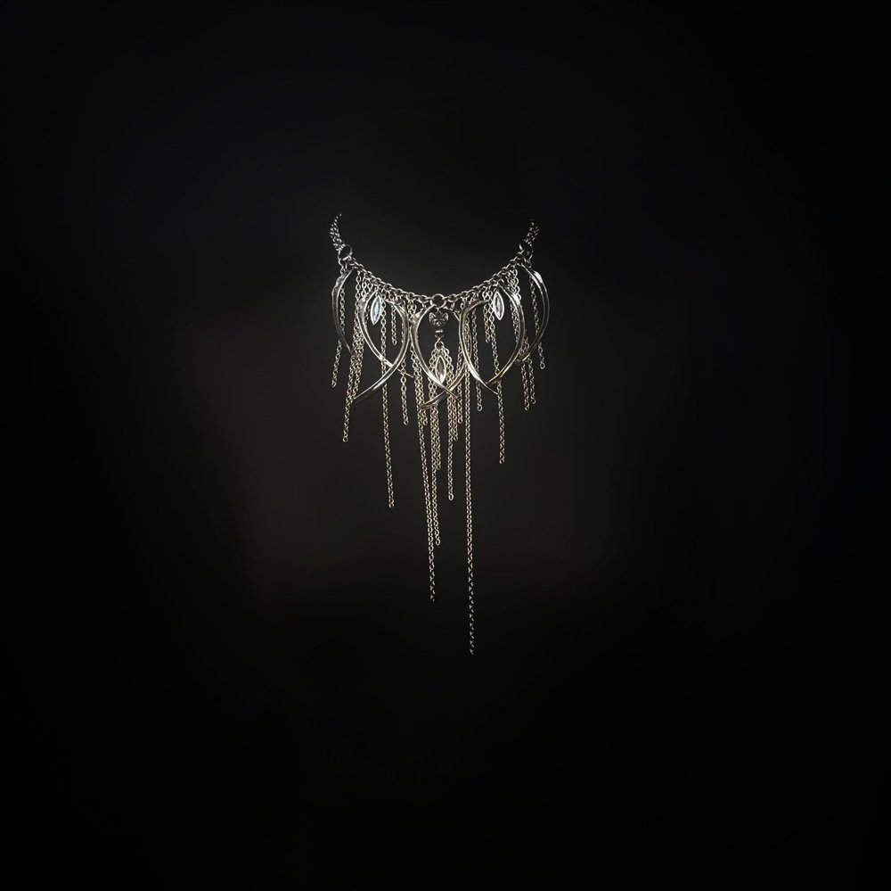 Cat Rib Fringe Necklace by Martha Rotten