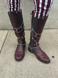 Killer Riding Boots with Chains sz 8.5 - Angel's House of Design Co.