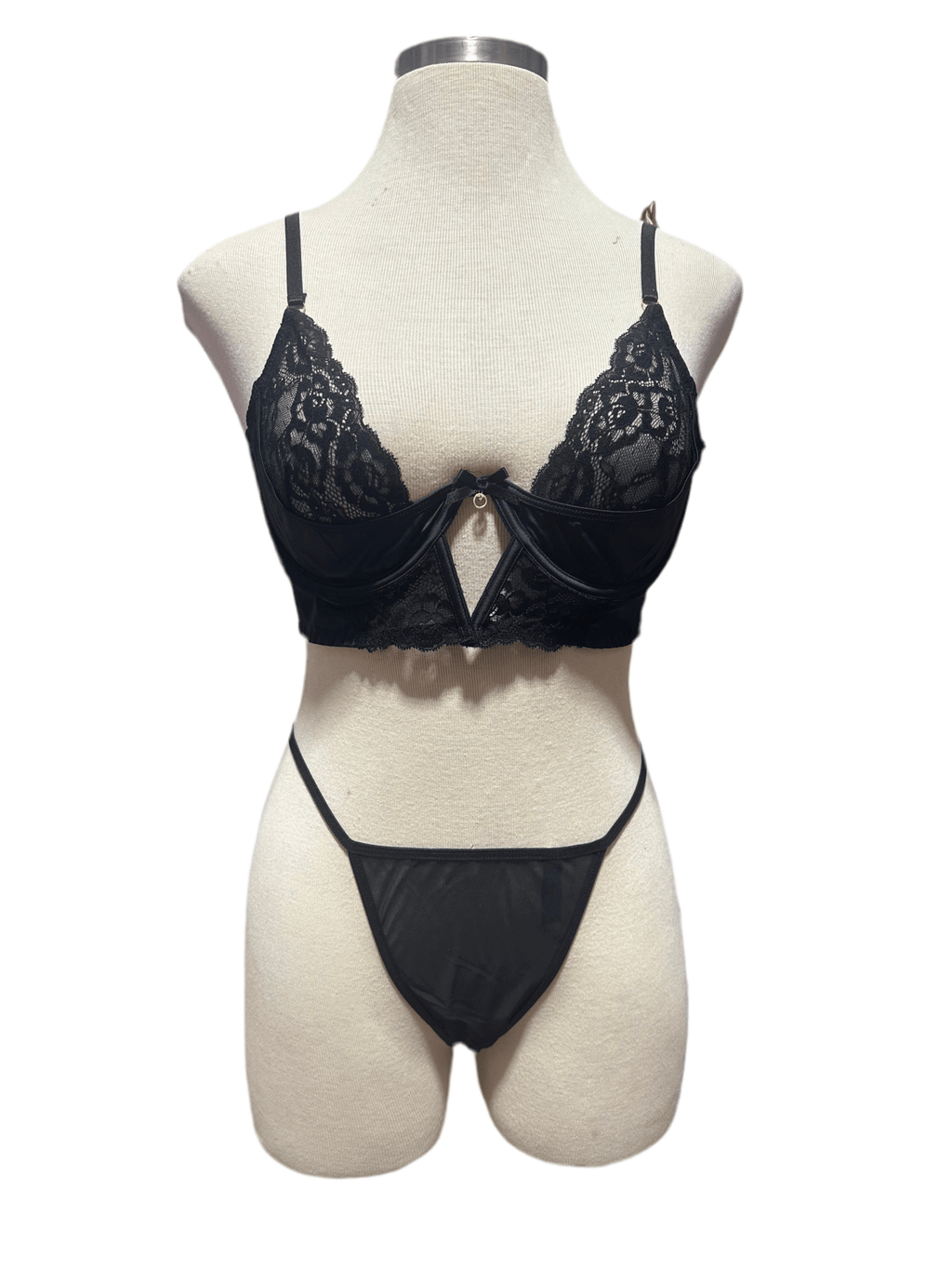 Kiss of the Nightwing Girdle, Bra & Thong set Plus Size - Angel's House of Design Co.
