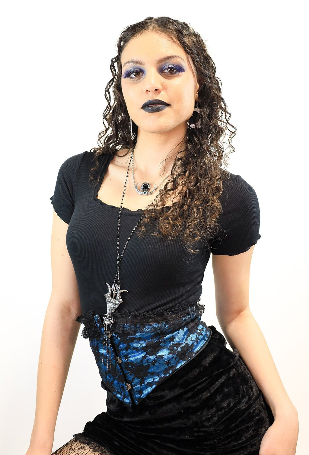 Lace Corset Belt with Ruffle Detail - Angel's House of Design Co.