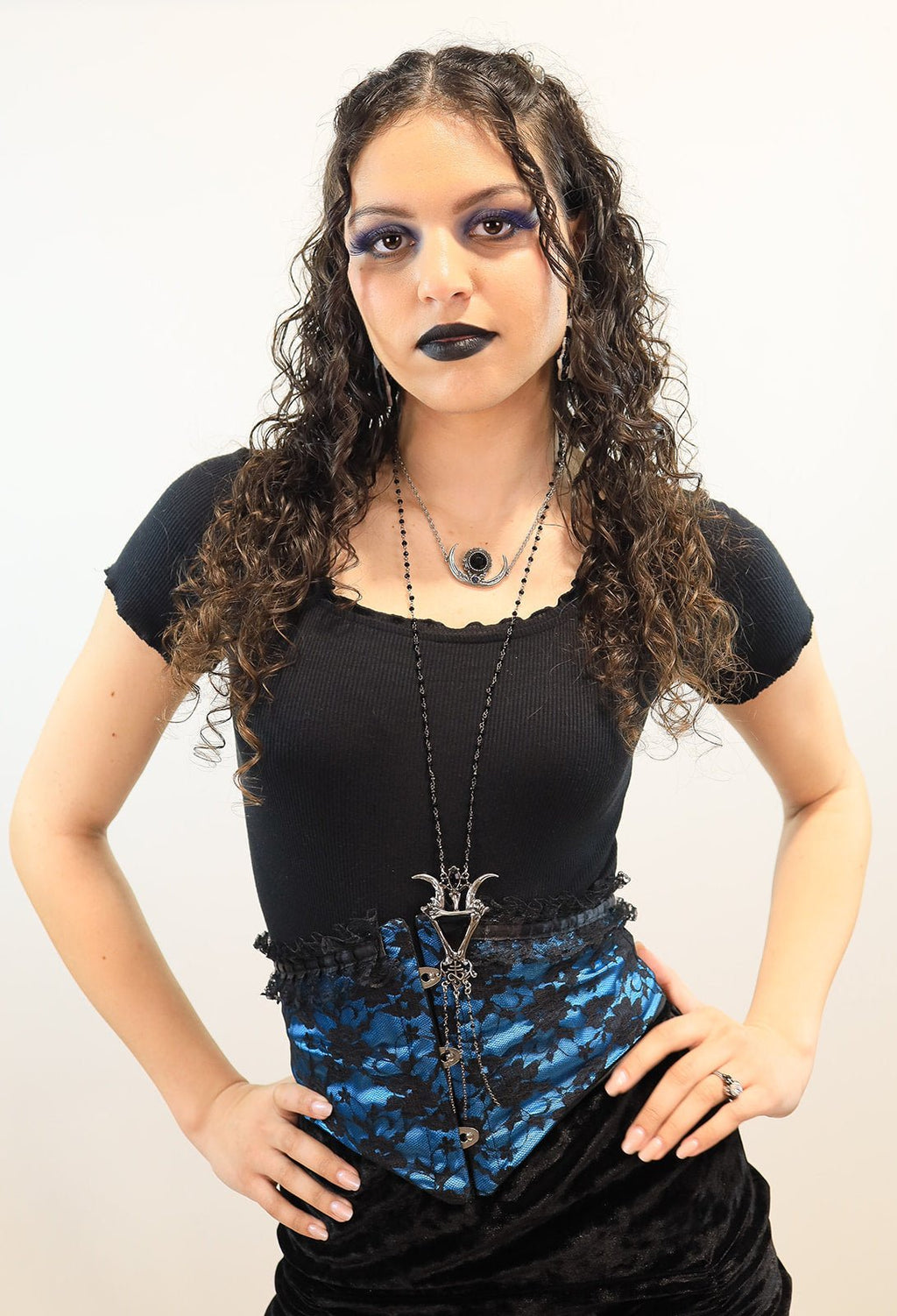 Lace Corset Belt with Ruffle Detail - Angel's House of Design Co.
