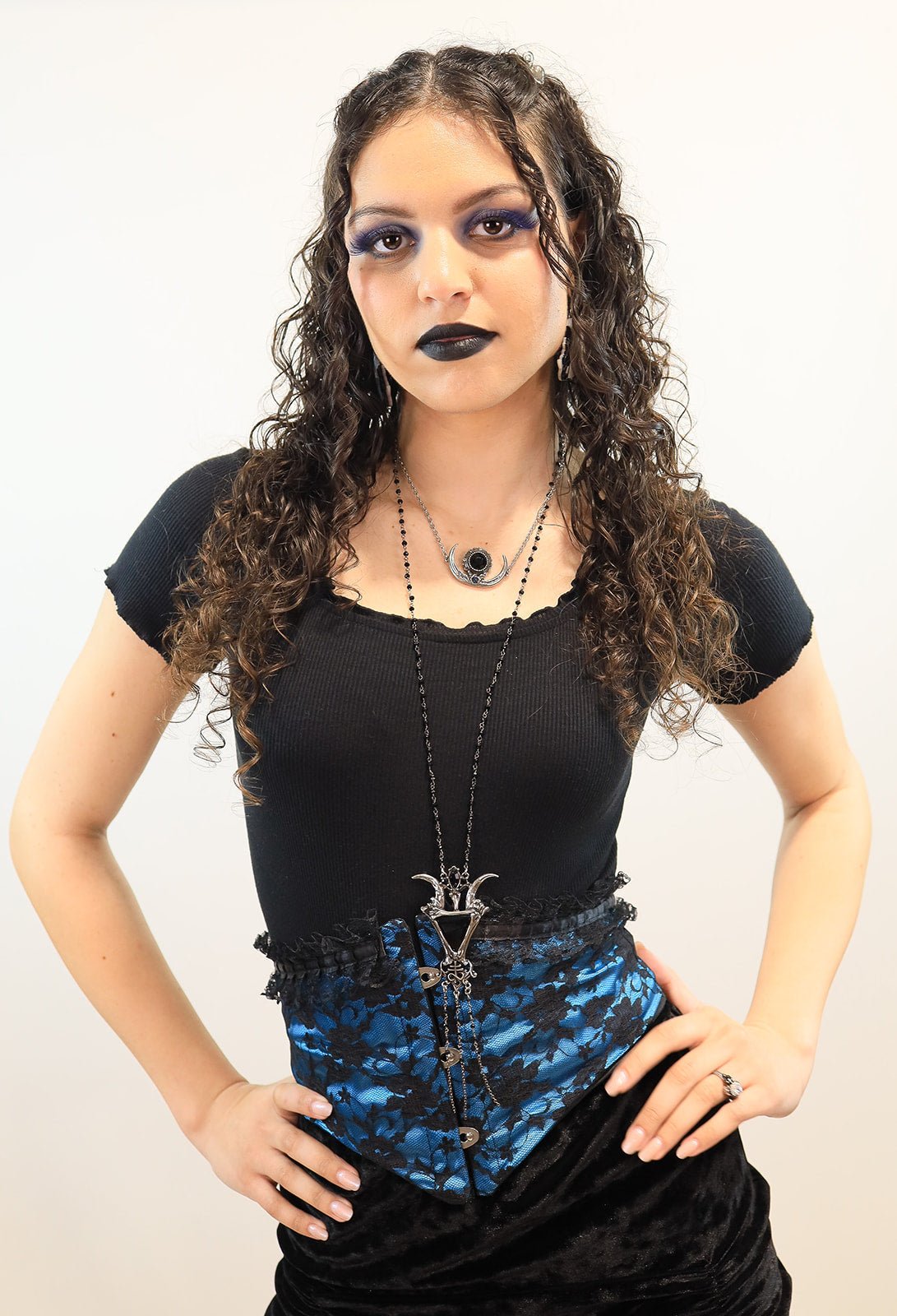 Lace Corset Belt with Ruffle Detail - Angel's House of Design Co.