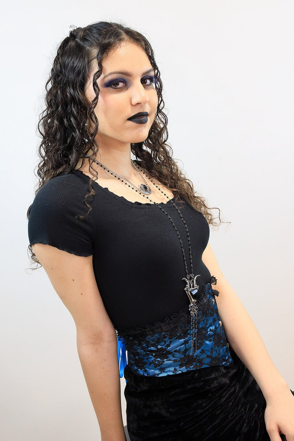 Lace Corset Belt with Ruffle Detail - Angel's House of Design Co.