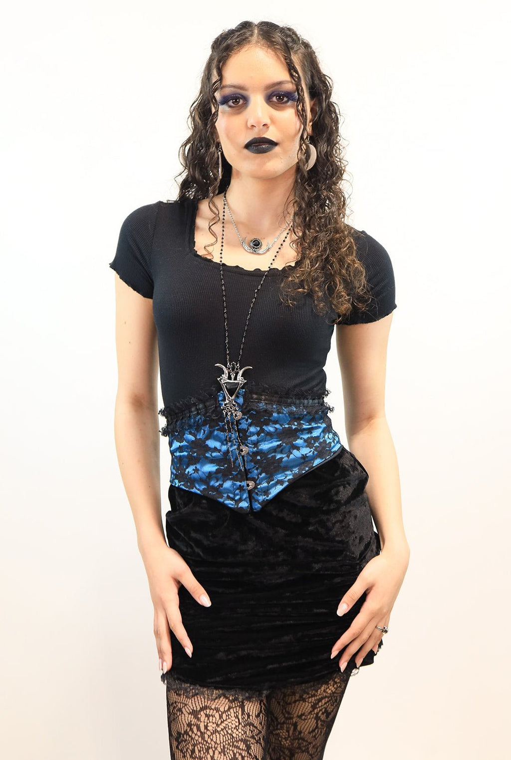 Lace Corset Belt with Ruffle Detail - Angel's House of Design Co.