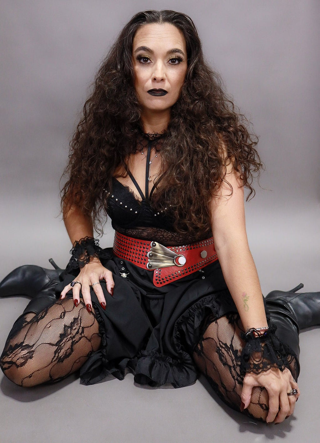 Lace Rivet Body Suit - Angel's House of Design Co.