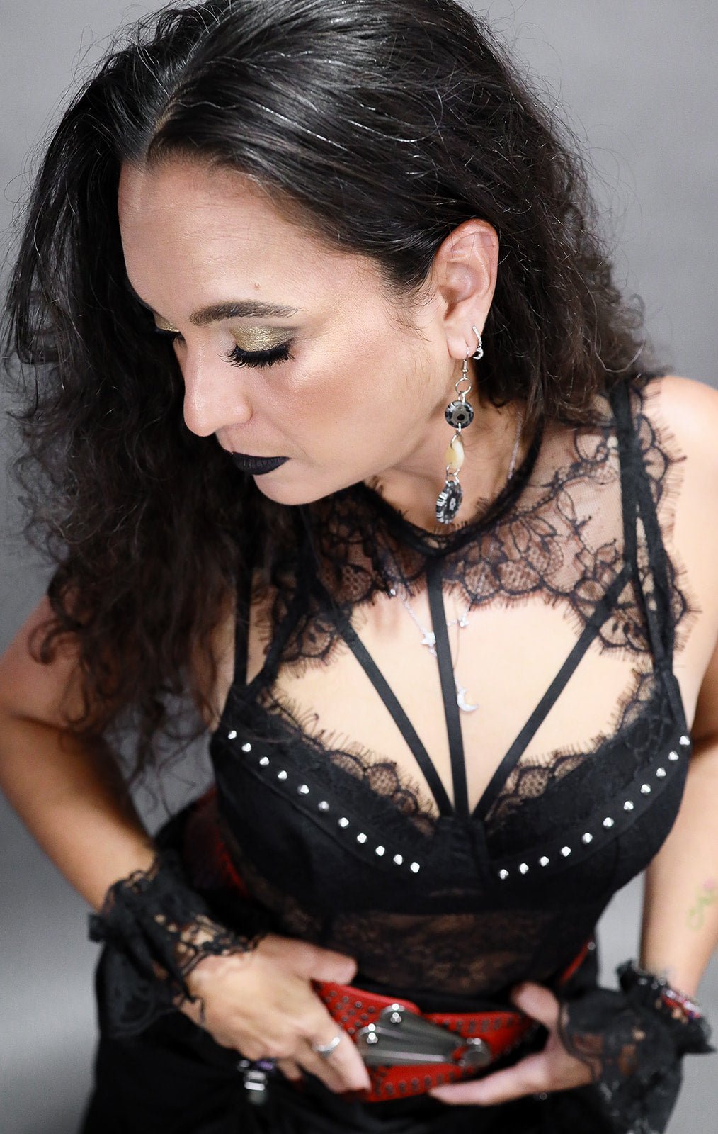 Lace Rivet Body Suit - Angel's House of Design Co.