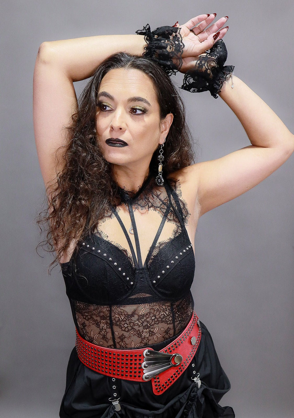 Lace Rivet Body Suit - Angel's House of Design Co.