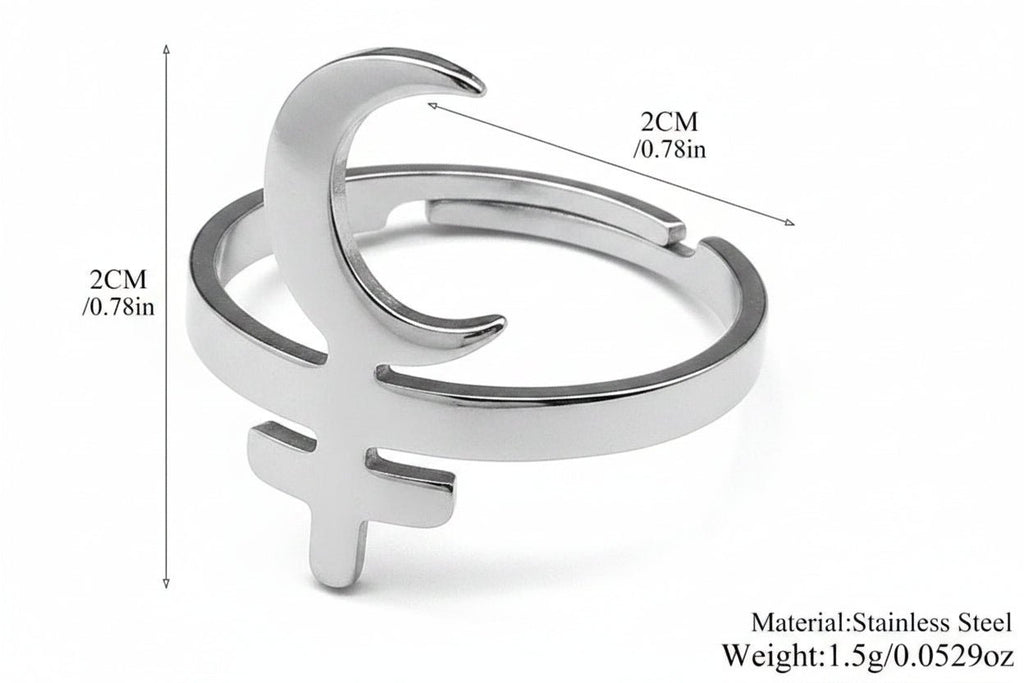 Lady of the Moon Ritual Ring - Angel's House of Design Co.