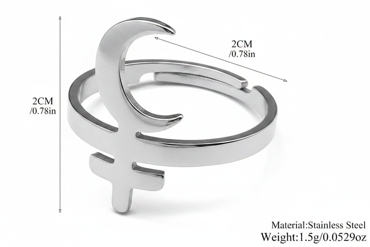 Lady of the Moon Ritual Ring - Angel's House of Design Co.