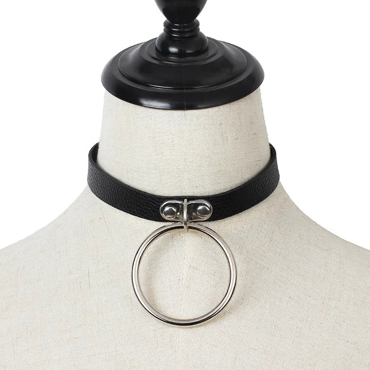 Large Ring Pendant Choker - Angel's House of Design Co.