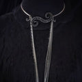Layered Seahorse Tails Necklace by Martha Rotten - Angel's House of Design Co.