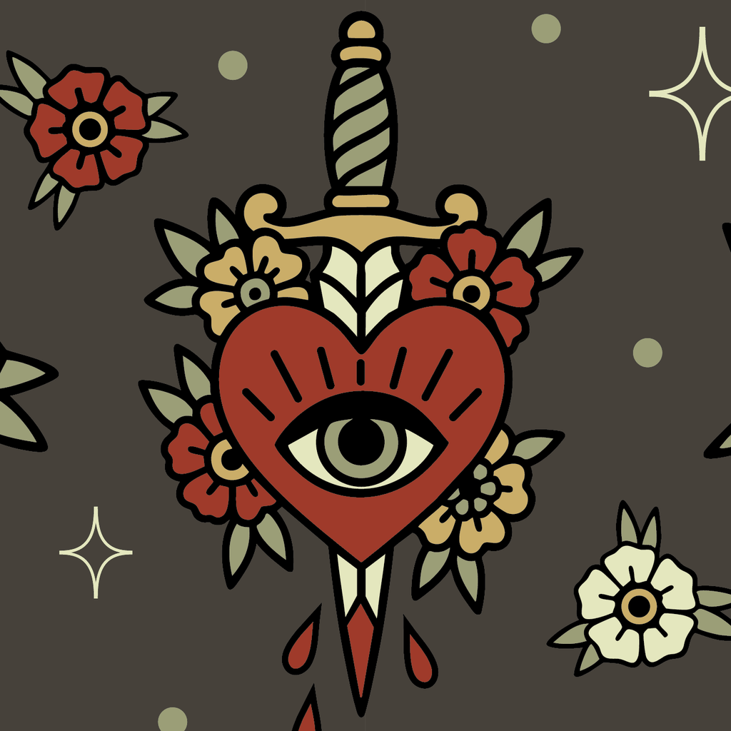 Love Hurts Crew Socks - Angel's House of Design Co.