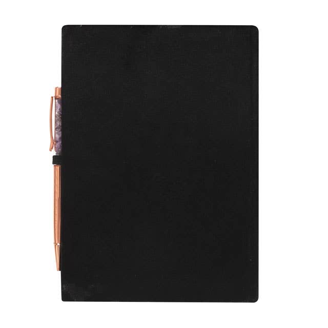 Manifestation Journal Notebook with Amethyst Pen - Angel's House of Design Co.