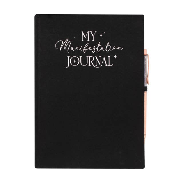 Manifestation Journal Notebook with Amethyst Pen - Angel's House of Design Co.