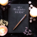 Manifestation Journal Notebook with Amethyst Pen - Angel's House of Design Co.
