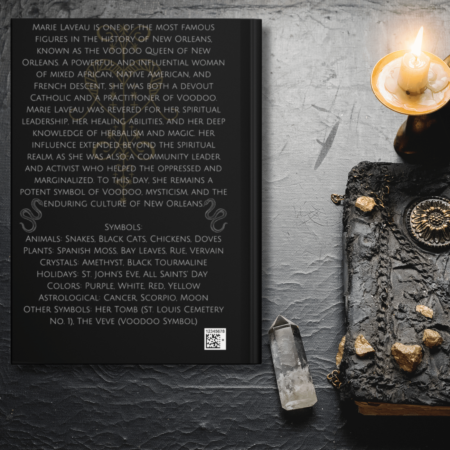 Marie Laveau Goddess Hardcover Journal - Angel's House of Design Co.