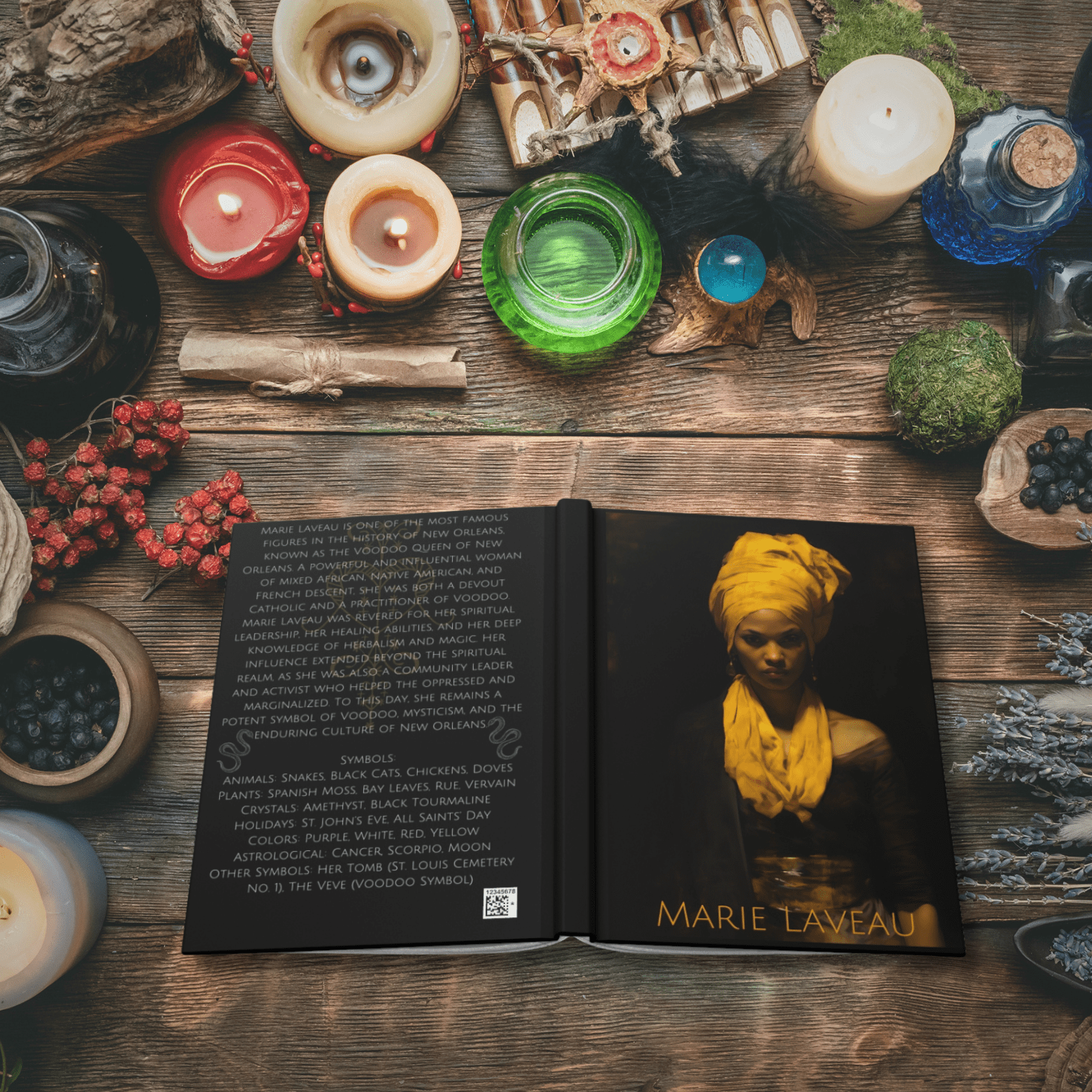 Marie Laveau Goddess Hardcover Journal - Angel's House of Design Co.