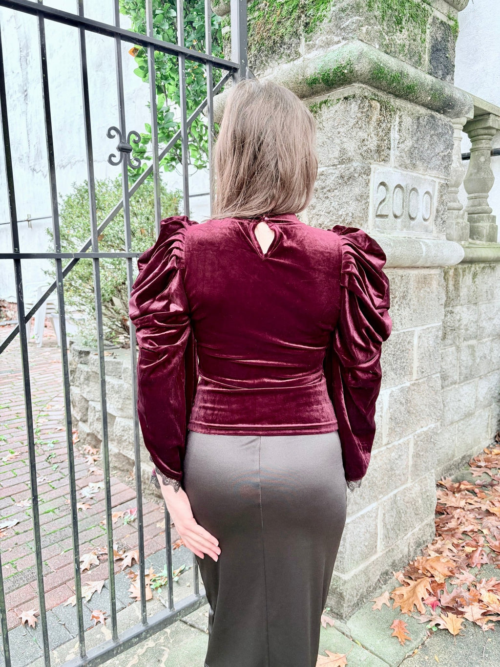 Maroon Goth Queen Top - Angel's House of Design Co.