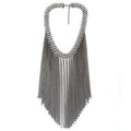 Metal Fringe Chain Necklace - Angel's House of Design Co.
