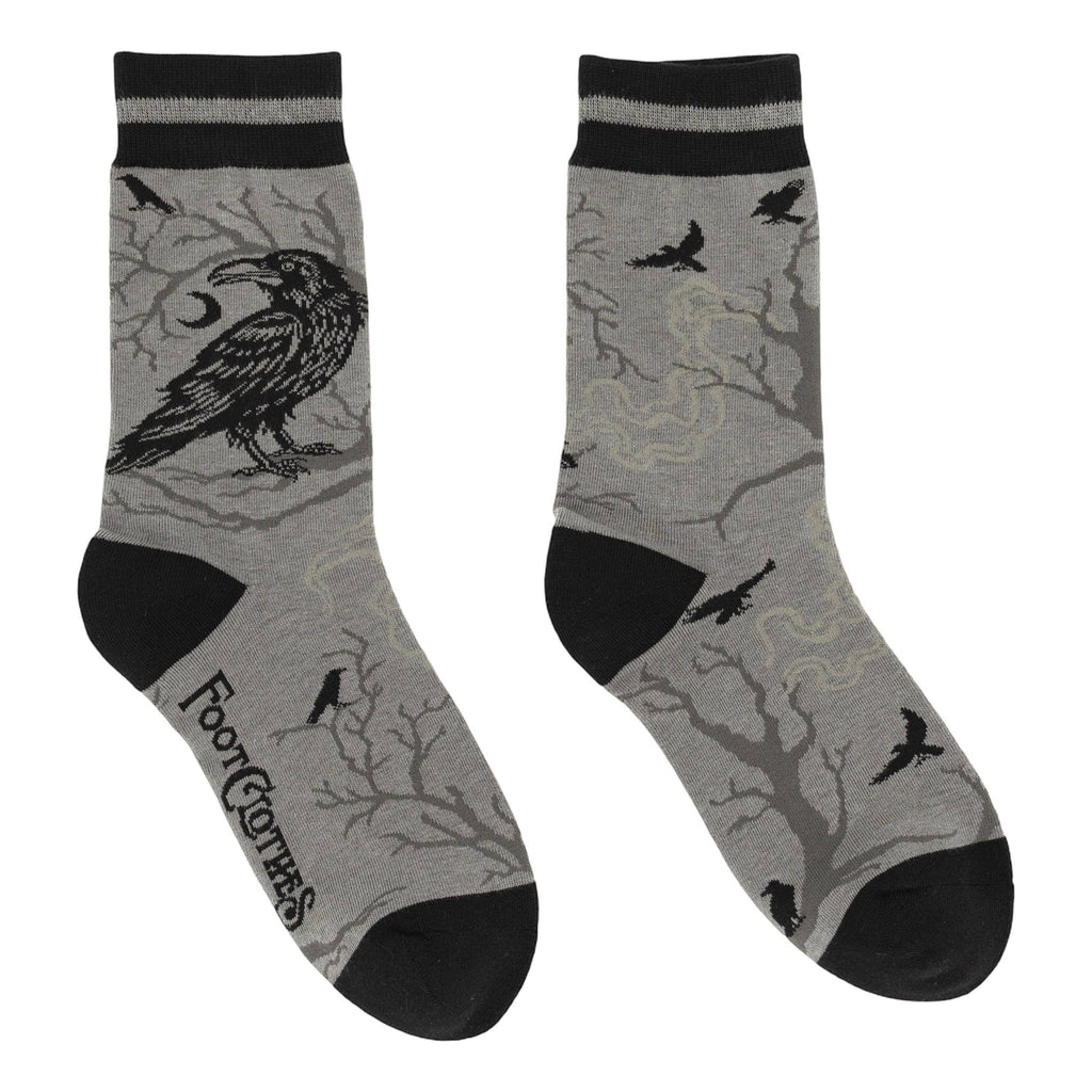 Midnight Crow Crew Socks - Angel's House of Design Co.