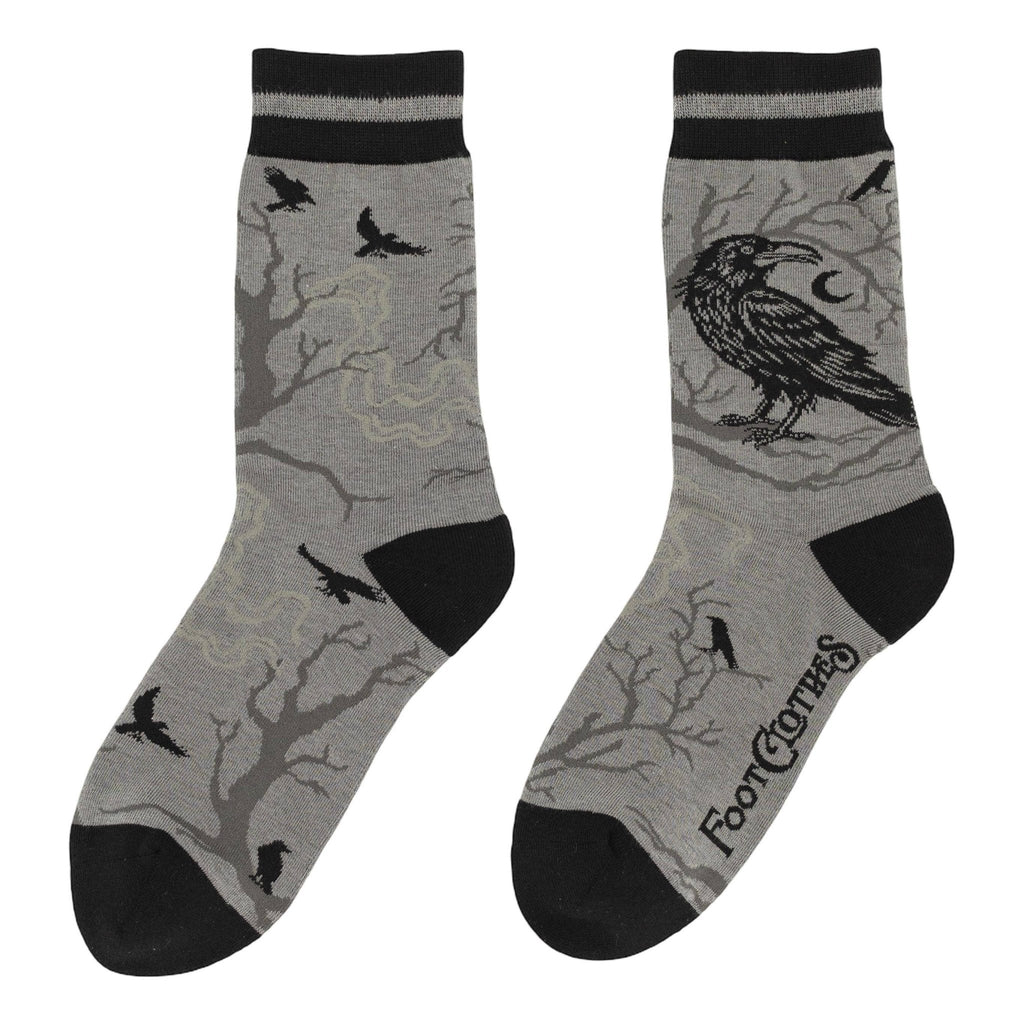 Midnight Crow Crew Socks - Angel's House of Design Co.