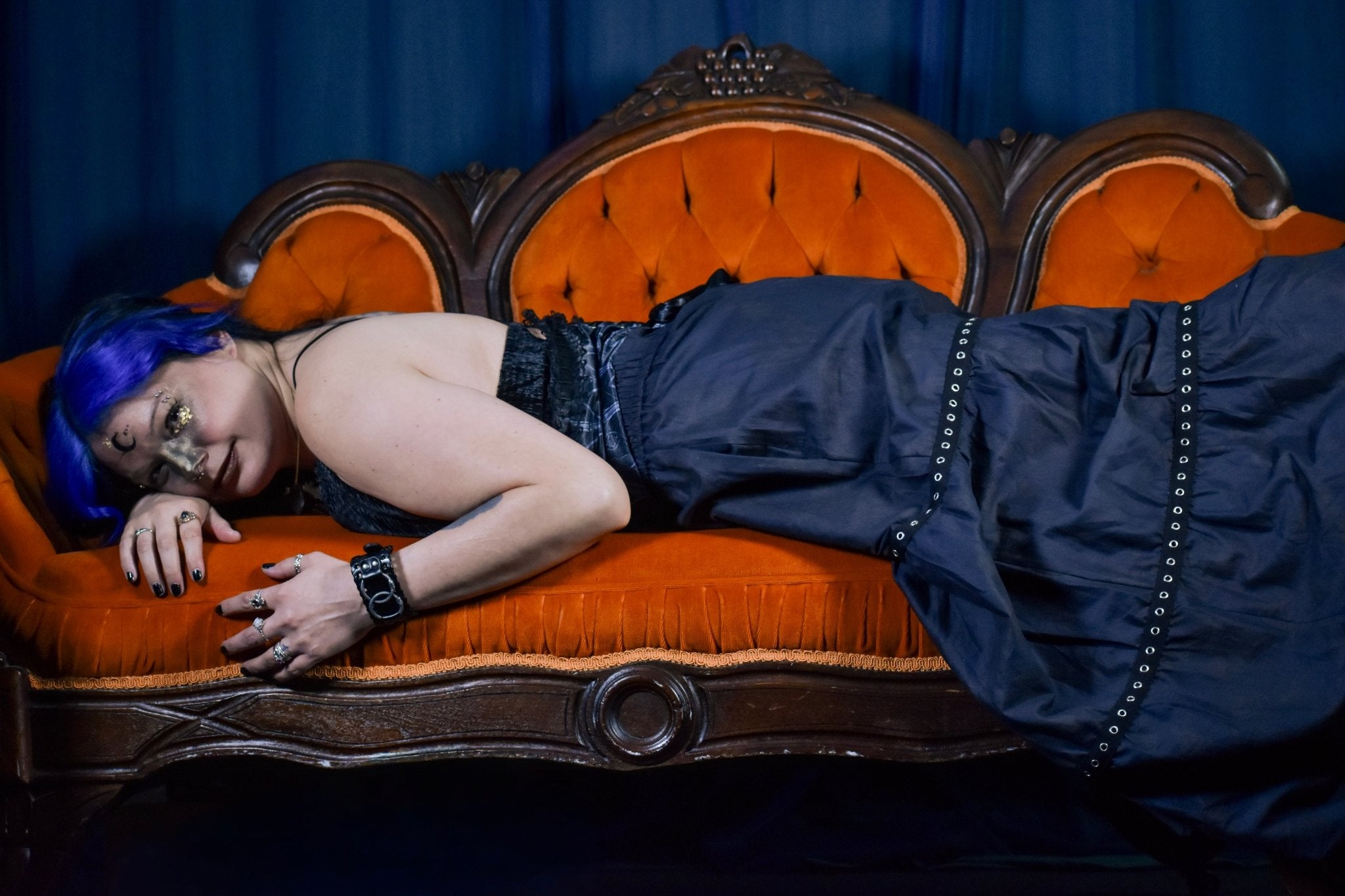 Midnight Crush Full Length Skirt - Angel's House of Design Co.