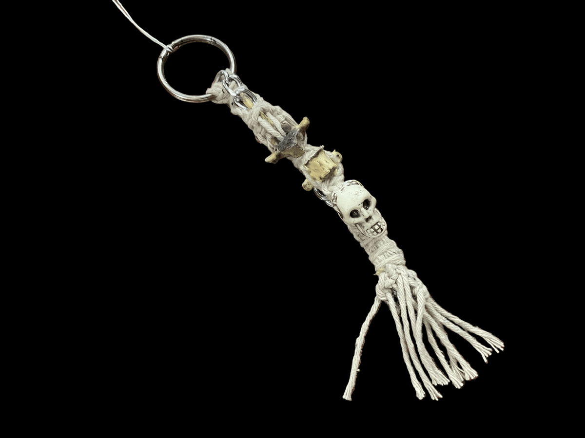 Mini skull and bone keychain - Angel's House of Design Co.
