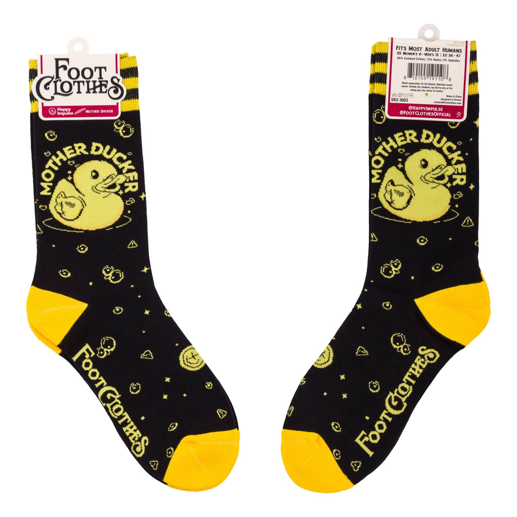 Mother Ducker Crew Socks - Angel's House of Design Co.