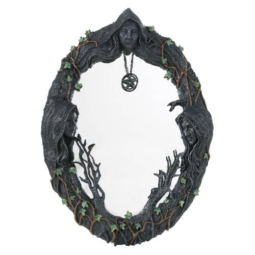 Mother, Maiden, and Crone Wall Mirror - Angel's House of Design Co.
