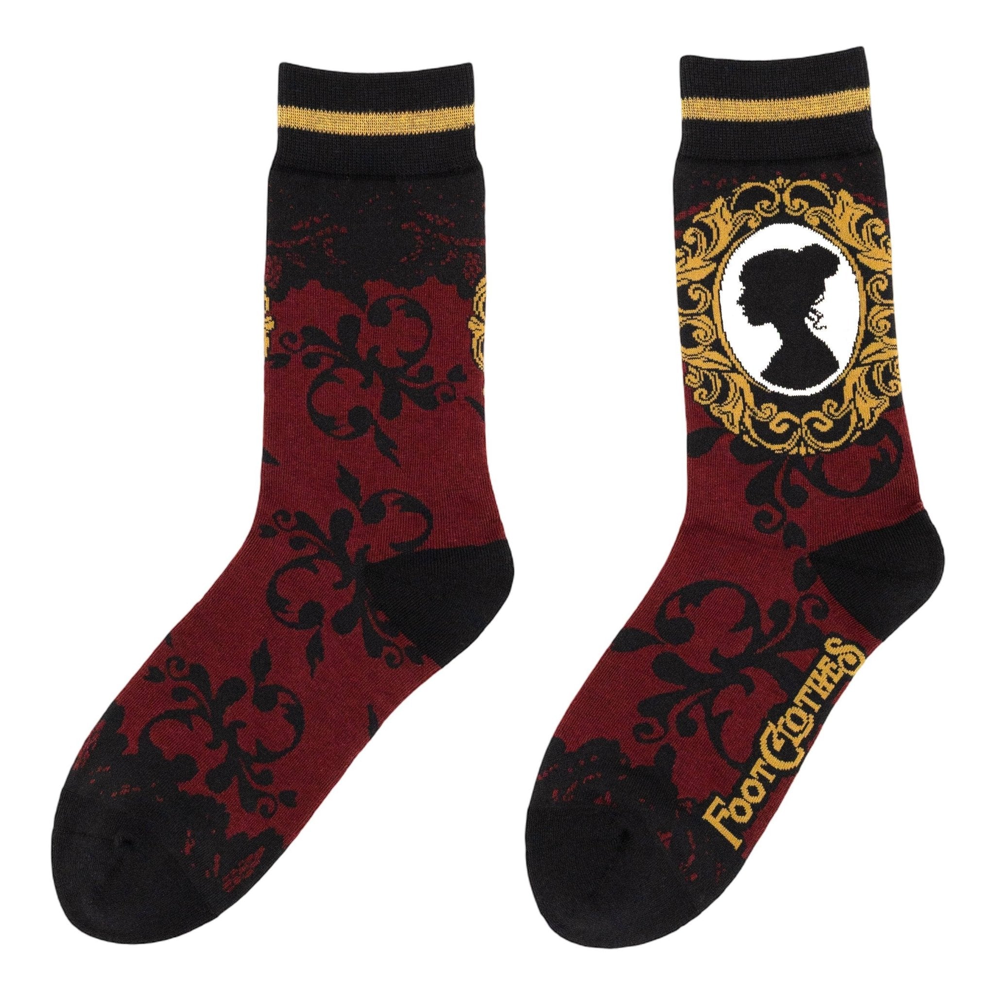 Mourning Brooch Crew Socks - Angel's House of Design Co.