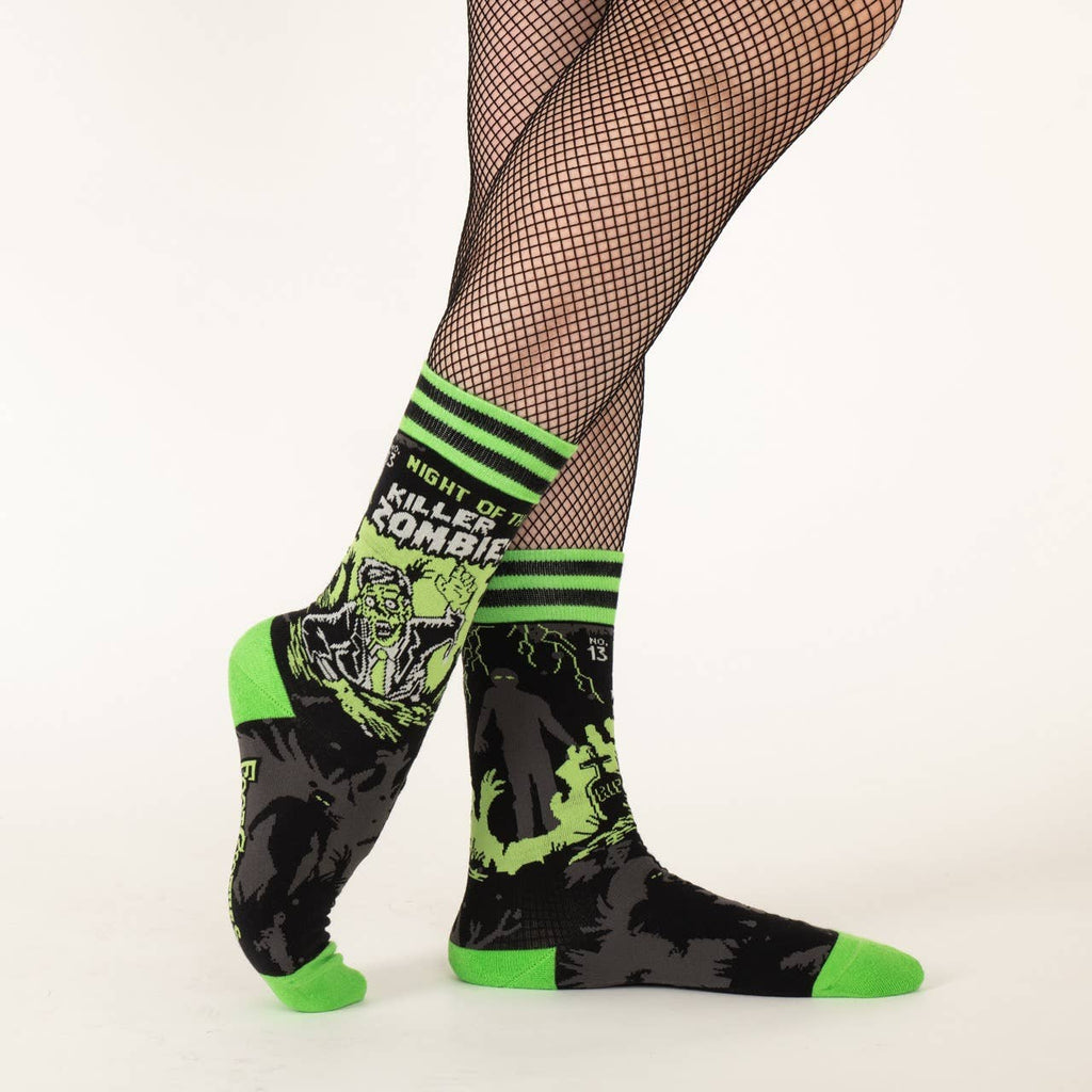 Night of the Killer Zombies Crew Socks - Angel's House of Design Co.