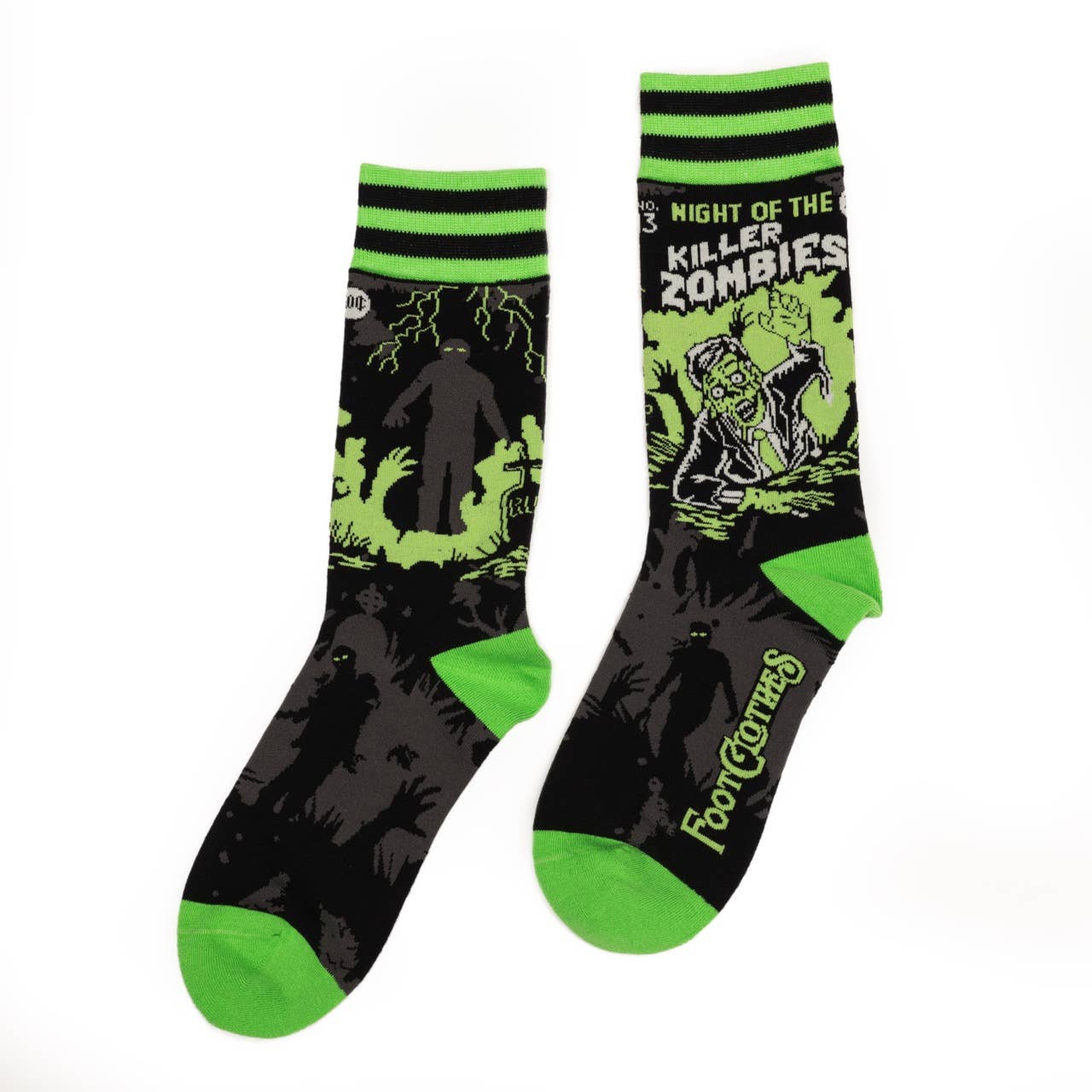Night of the Killer Zombies Crew Socks - Angel's House of Design Co.