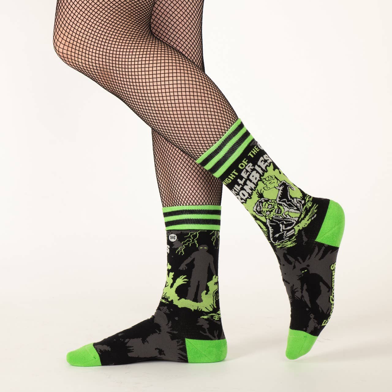 Night of the Killer Zombies Crew Socks - Angel's House of Design Co.