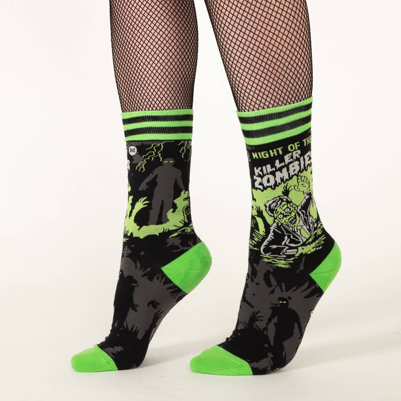 Night of the Killer Zombies Crew Socks - Angel's House of Design Co.