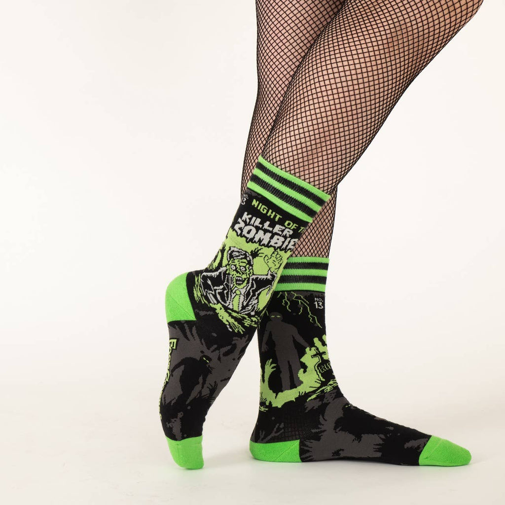 Night of the Killer Zombies Crew Socks - Angel's House of Design Co.