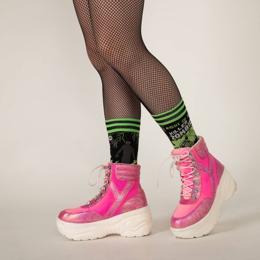 Night of the Killer Zombies Crew Socks - Angel's House of Design Co.